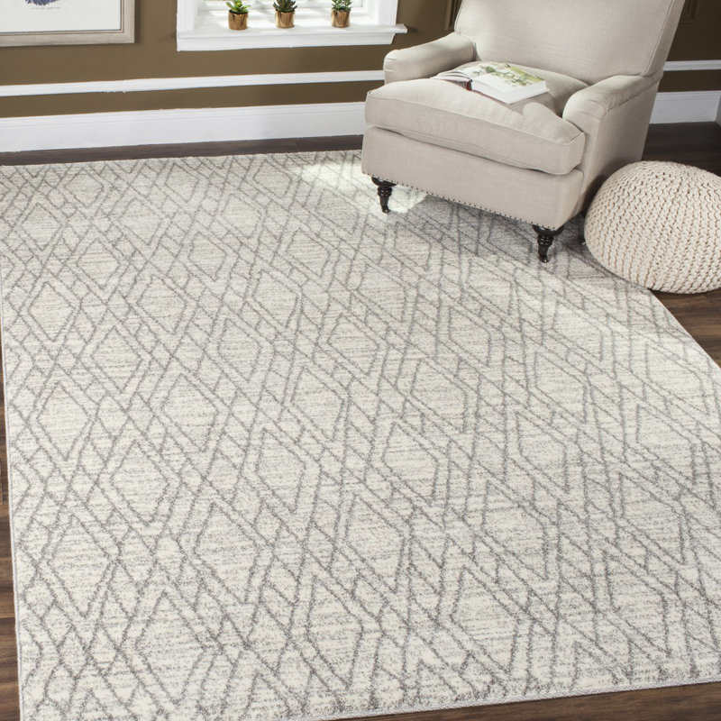 Elsass Ivory/Light Gray Area Rug & Reviews AllModern